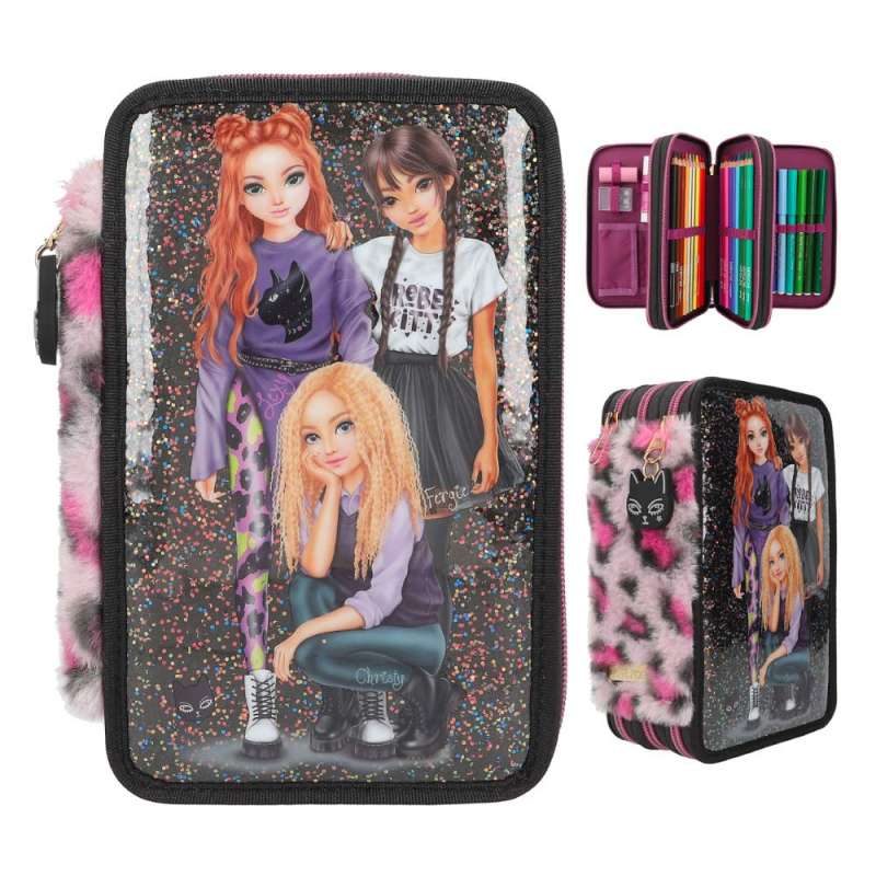 TOPModel 3 Fach Federtasche REBEL KITTY TOPModel 3 Fach Federtasche REBEL KITTY