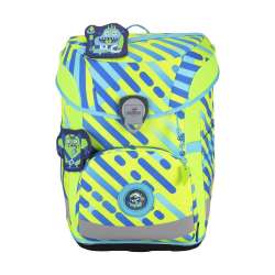 DERDIEDAS Schulrucksack ErgoFlex EASY Set - 6 tlg. Neon Monster Front