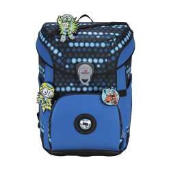 DERDIEDAS Schulrucksack ErgoFlex EASY Set - 6 tlg. Superflash Blue Robot Front