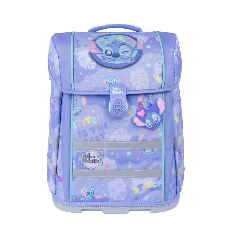 MC NEILL Schulranzen PERFECTO DISNEY Set 5 tlg - Stitch 2 Front