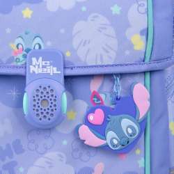 MC NEILL Schulranzen PERFECTO DISNEY Set 5 tlg - Stitch 2 Ansicht mit Charms