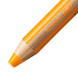 STABILO Buntstift, Wasserfarbe & Wachsmalkreide woody 3 in 1 Einzelstift orange Mine