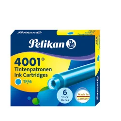 PELIKAN Füllerpatronen - TP/6 Tinte 4001® 6-Stück türkis