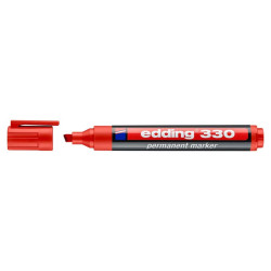 EDDING Filzschreiber Filzstift Marker Industrie 1,5 - 5 mm Keilspitze rot offen